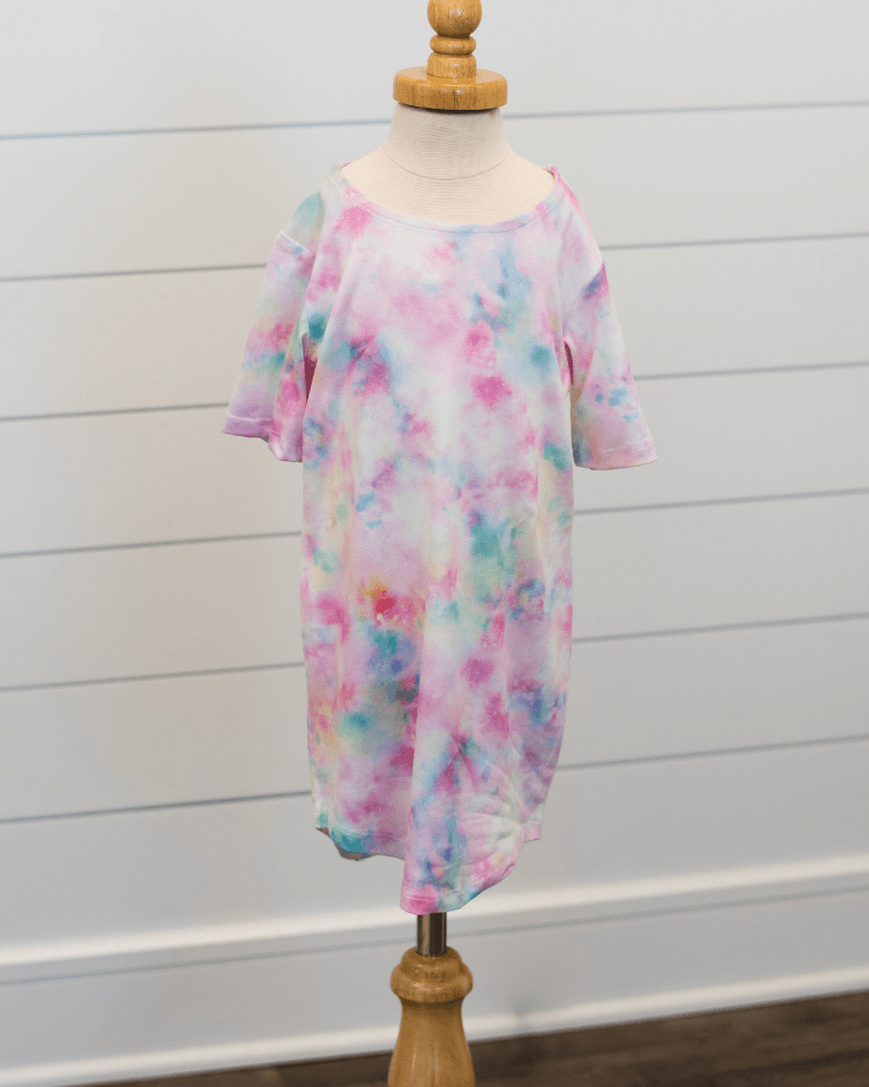 Cotton Candy Tie Dye Tee Shirt Dress A Zs Boutique