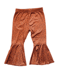 Lina Pleated Bell Bottoms- Rust & Black Floral