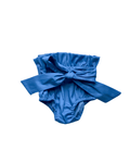 Brandi Bow Front Waist Bloomer- True Blue Denim